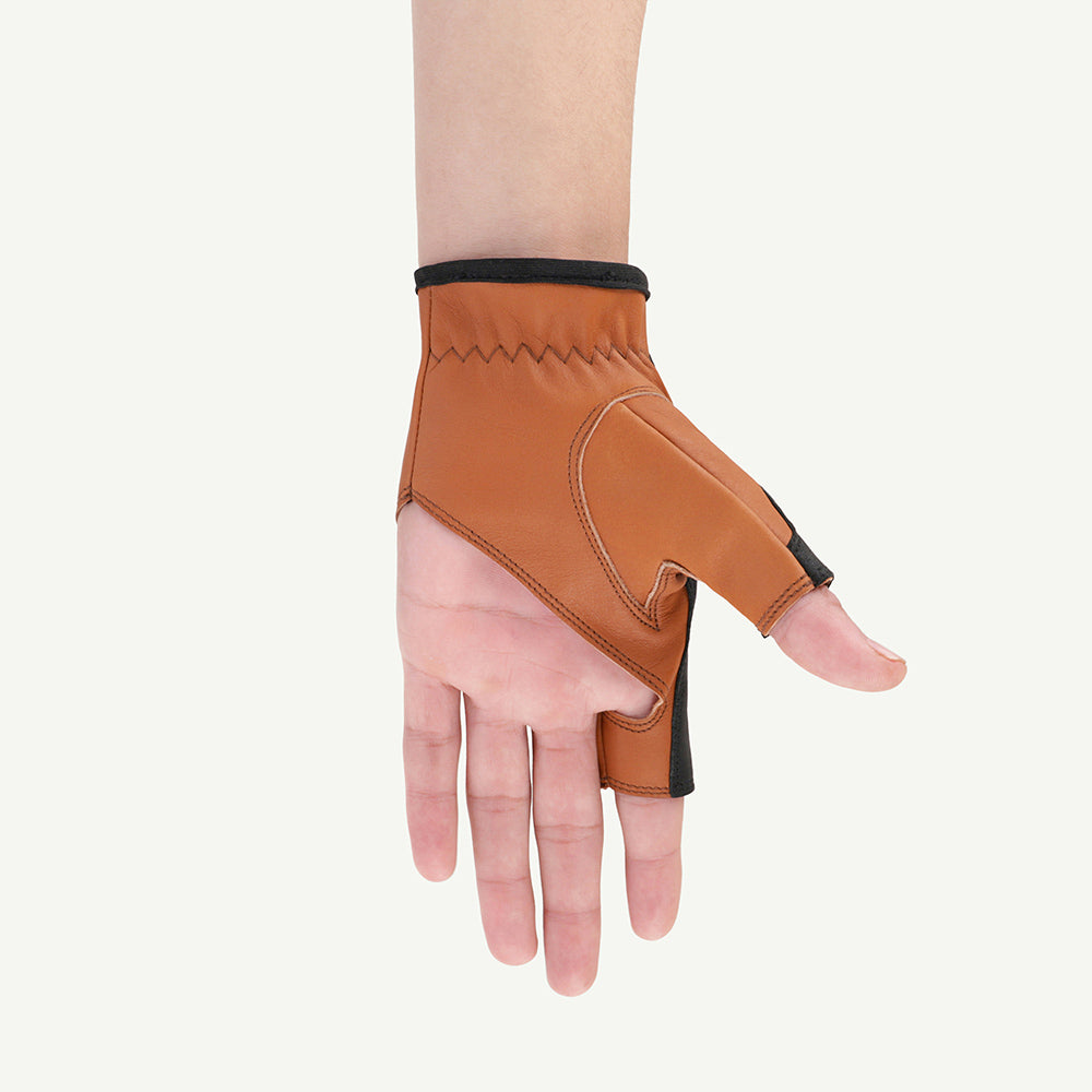 Bow gloves leather deals