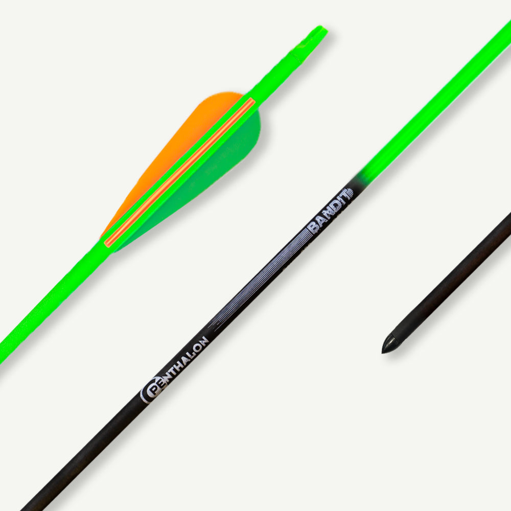 Penthalon Carbon Arrows 10488 Penthalon Bandit Flash Fletches